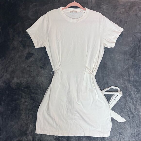 Vince Short-Sleeve Waist-Tie T-Shirt Dress - Picture 2 of 11